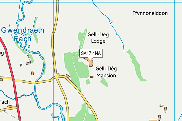 SA17 4NA map - OS VectorMap District (Ordnance Survey)