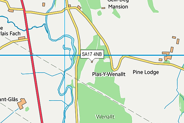 SA17 4NB map - OS VectorMap District (Ordnance Survey)