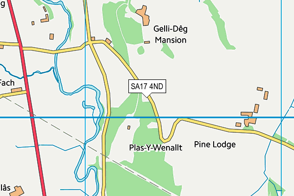 SA17 4ND map - OS VectorMap District (Ordnance Survey)