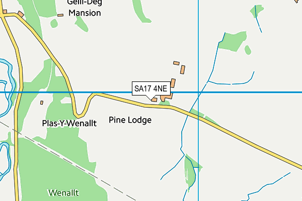 SA17 4NE map - OS VectorMap District (Ordnance Survey)