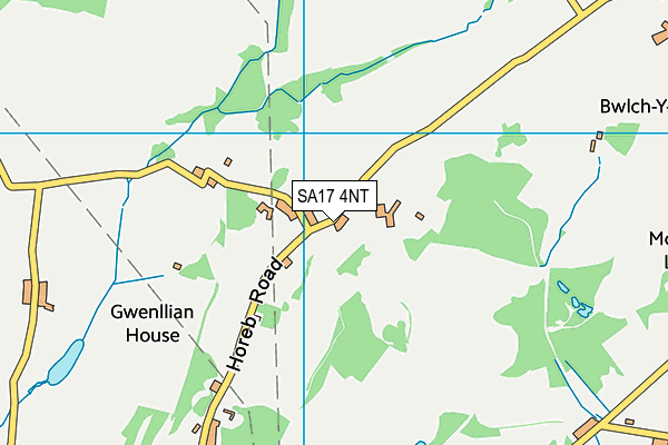 SA17 4NT map - OS VectorMap District (Ordnance Survey)