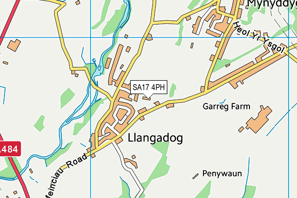 SA17 4PH map - OS VectorMap District (Ordnance Survey)
