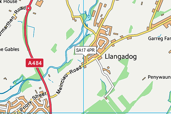 SA17 4PR map - OS VectorMap District (Ordnance Survey)