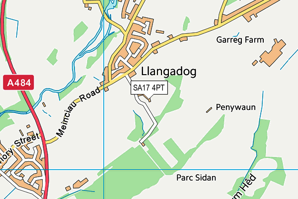 SA17 4PT map - OS VectorMap District (Ordnance Survey)