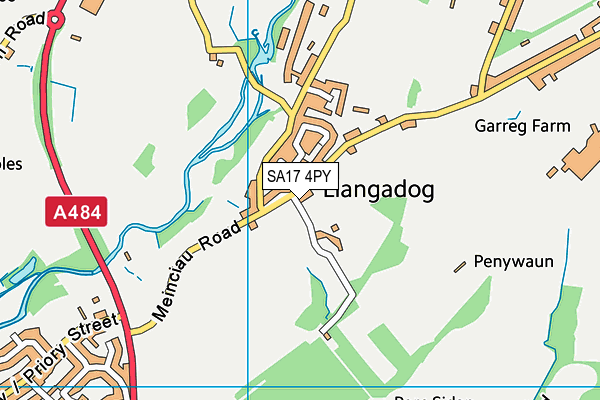 SA17 4PY map - OS VectorMap District (Ordnance Survey)