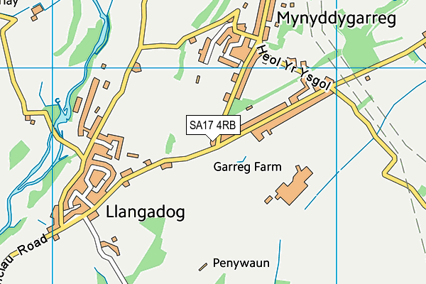 SA17 4RB map - OS VectorMap District (Ordnance Survey)