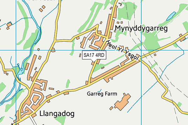 SA17 4RD map - OS VectorMap District (Ordnance Survey)