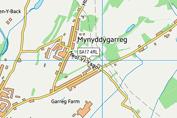 Ysgol G. Mynyddygarreg map (SA17 4RL) - OS VectorMap District (Ordnance Survey)