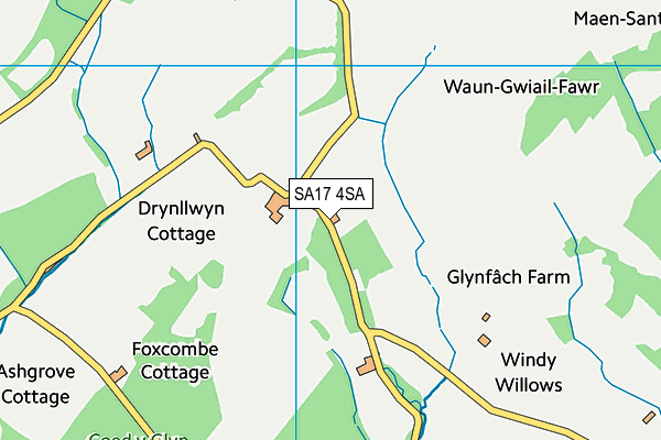 SA17 4SA map - OS VectorMap District (Ordnance Survey)