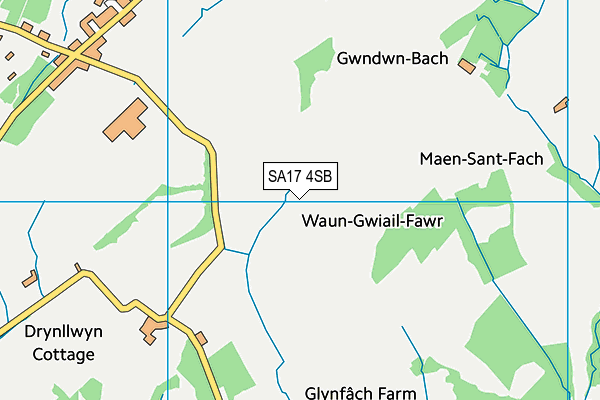 SA17 4SB map - OS VectorMap District (Ordnance Survey)