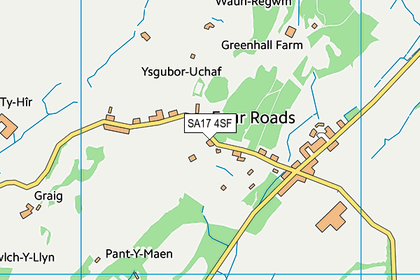 SA17 4SF map - OS VectorMap District (Ordnance Survey)
