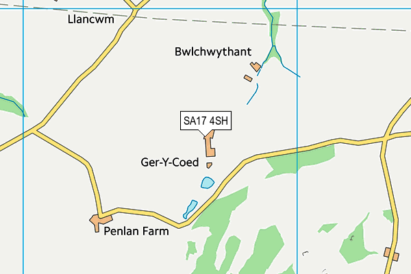 SA17 4SH map - OS VectorMap District (Ordnance Survey)