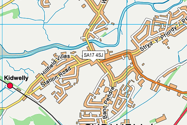 SA17 4SJ map - OS VectorMap District (Ordnance Survey)