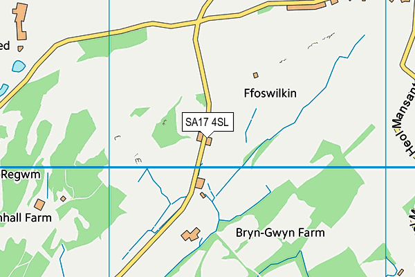 SA17 4SL map - OS VectorMap District (Ordnance Survey)