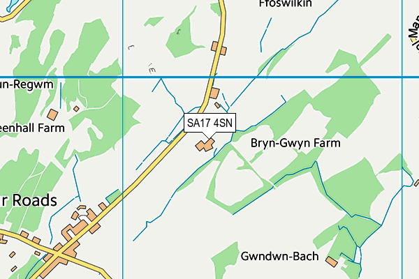 SA17 4SN map - OS VectorMap District (Ordnance Survey)