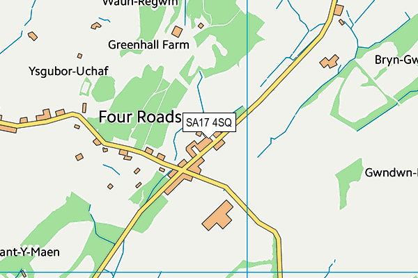 SA17 4SQ map - OS VectorMap District (Ordnance Survey)