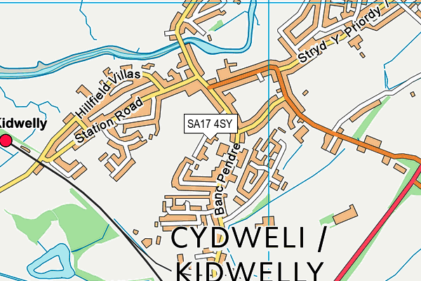 SA17 4SY map - OS VectorMap District (Ordnance Survey)