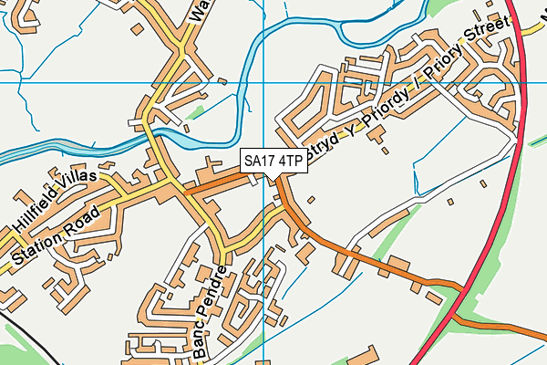 SA17 4TP map - OS VectorMap District (Ordnance Survey)
