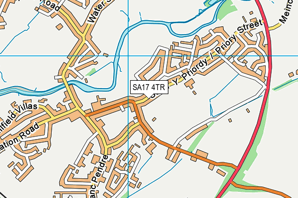 Ysgol Y Castell map (SA17 4TR) - OS VectorMap District (Ordnance Survey)