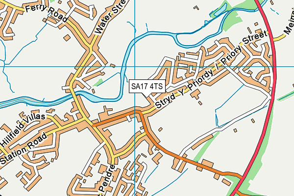 SA17 4TS map - OS VectorMap District (Ordnance Survey)