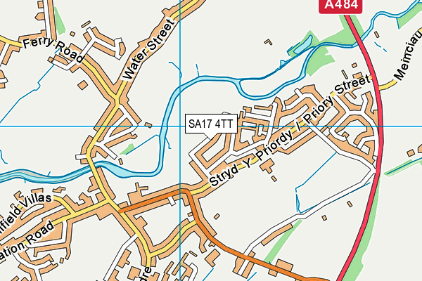 SA17 4TT map - OS VectorMap District (Ordnance Survey)
