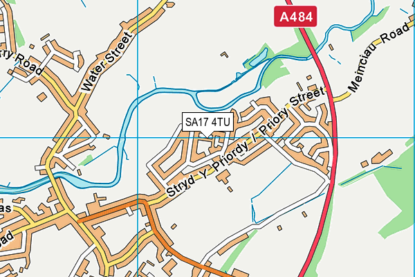 SA17 4TU map - OS VectorMap District (Ordnance Survey)