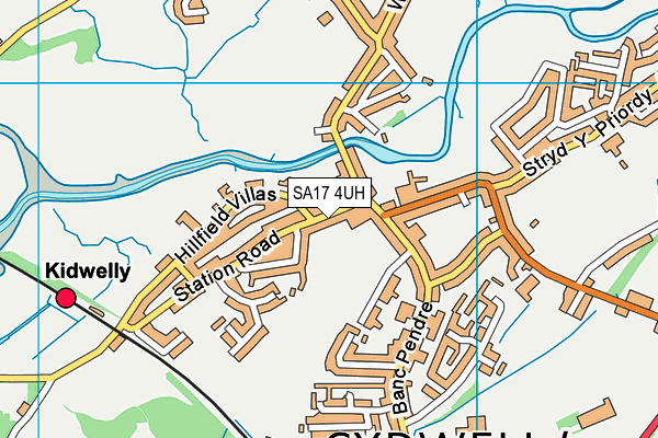 SA17 4UH map - OS VectorMap District (Ordnance Survey)