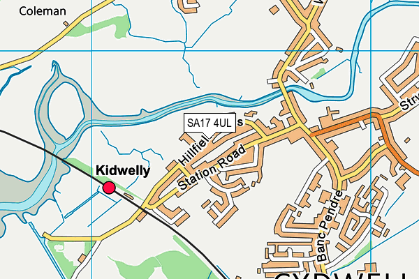 Gwenllian Education Centre map (SA17 4UL) - OS VectorMap District (Ordnance Survey)