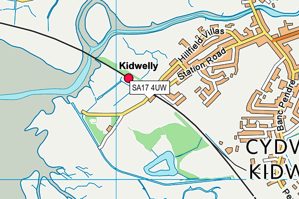 SA17 4UW map - OS VectorMap District (Ordnance Survey)