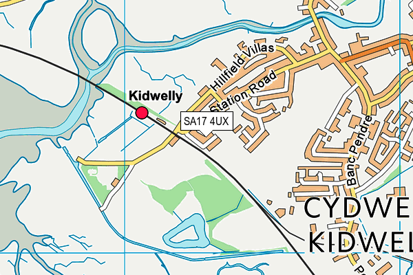 SA17 4UX map - OS VectorMap District (Ordnance Survey)