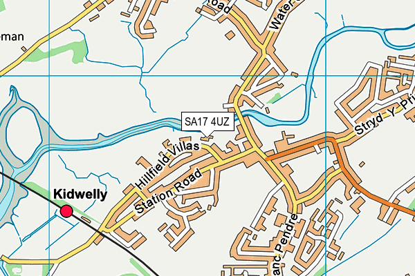 SA17 4UZ map - OS VectorMap District (Ordnance Survey)