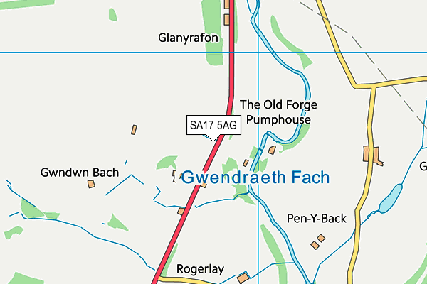 SA17 5AG map - OS VectorMap District (Ordnance Survey)