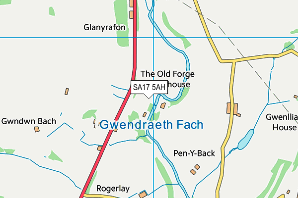 SA17 5AH map - OS VectorMap District (Ordnance Survey)