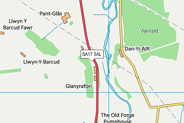 SA17 5AL map - OS VectorMap District (Ordnance Survey)