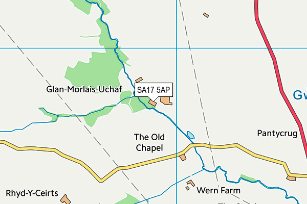 SA17 5AP map - OS VectorMap District (Ordnance Survey)