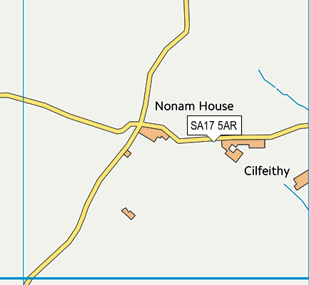 SA17 5AR map - OS VectorMap District (Ordnance Survey)