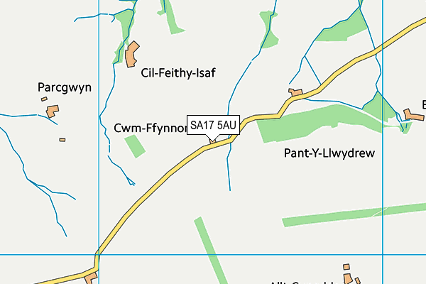 SA17 5AU map - OS VectorMap District (Ordnance Survey)