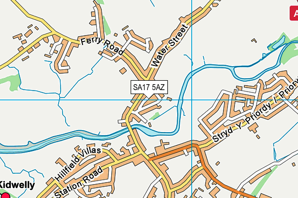 SA17 5AZ map - OS VectorMap District (Ordnance Survey)