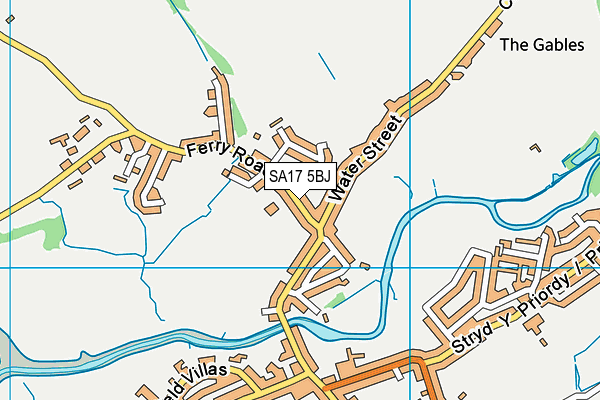 SA17 5BJ map - OS VectorMap District (Ordnance Survey)