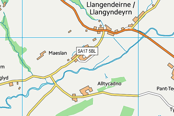 SA17 5BL map - OS VectorMap District (Ordnance Survey)