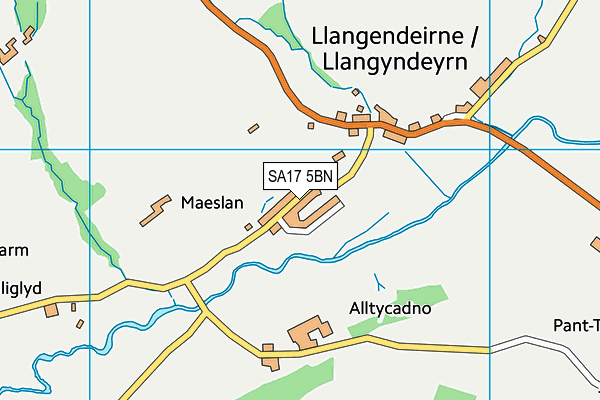 SA17 5BN map - OS VectorMap District (Ordnance Survey)