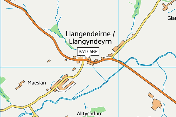 SA17 5BP map - OS VectorMap District (Ordnance Survey)