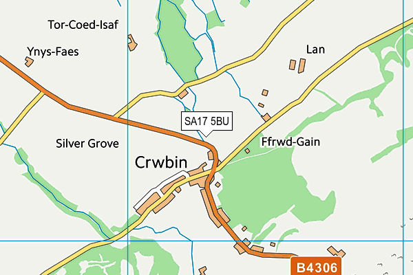 SA17 5BU map - OS VectorMap District (Ordnance Survey)