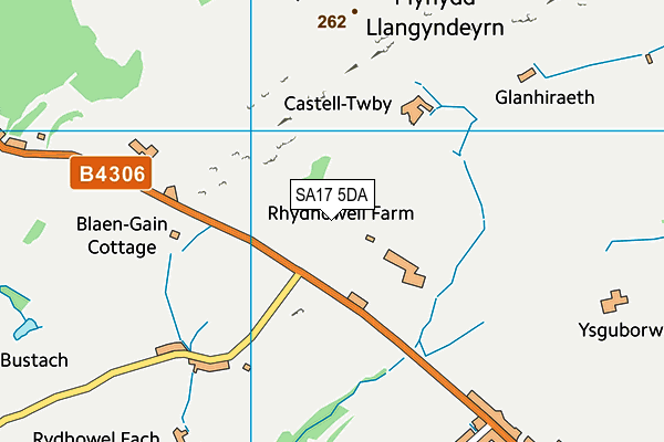 SA17 5DA map - OS VectorMap District (Ordnance Survey)