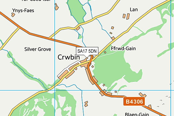 SA17 5DN map - OS VectorMap District (Ordnance Survey)