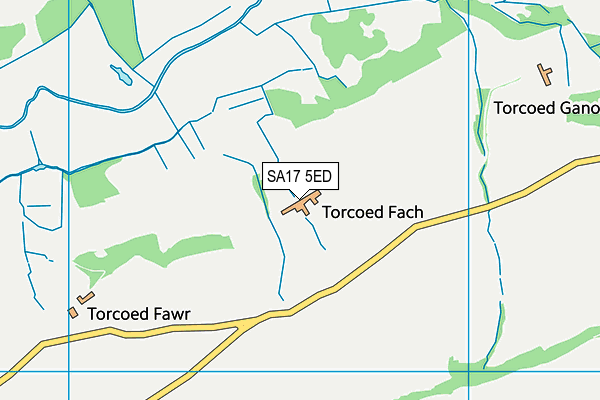 SA17 5ED map - OS VectorMap District (Ordnance Survey)