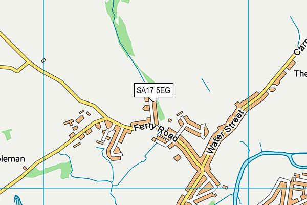 SA17 5EG map - OS VectorMap District (Ordnance Survey)