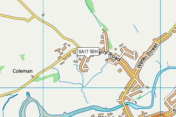 SA17 5EH map - OS VectorMap District (Ordnance Survey)