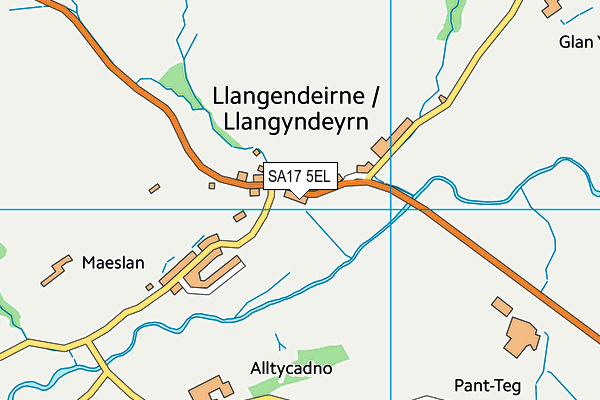 SA17 5EL map - OS VectorMap District (Ordnance Survey)