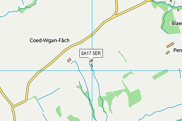 SA17 5ER map - OS VectorMap District (Ordnance Survey)